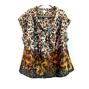 Top w/Cowl Neckline, Cap Sleeves and Pockets